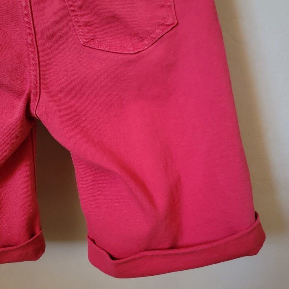 Jen 7 by 7 For All Mankind Red Jean Rolled Cuff Bermuda Shorts - Picture 11 of 16